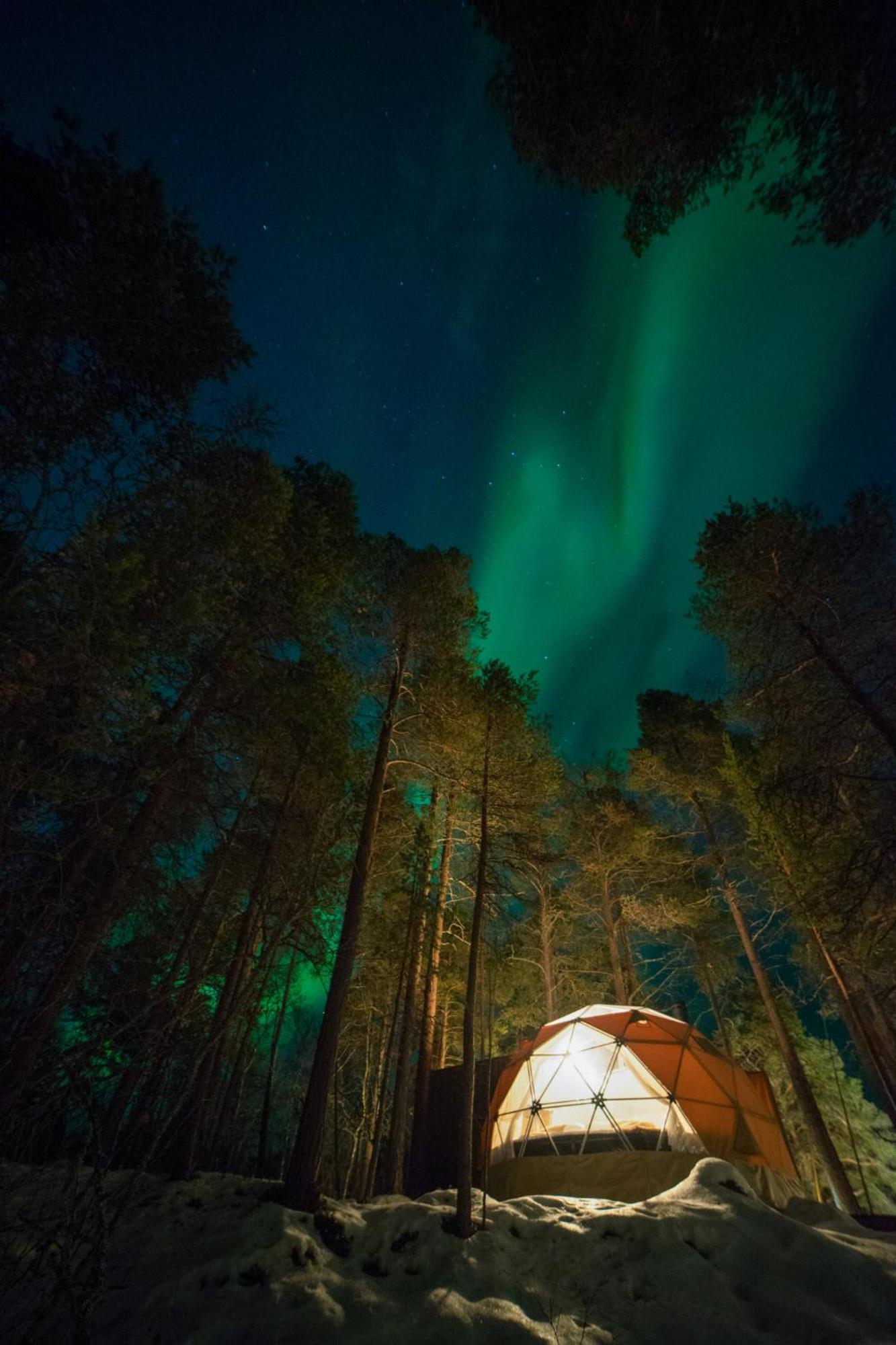 GLØD Aurora Canvas Dome Alta Eksteriør billede