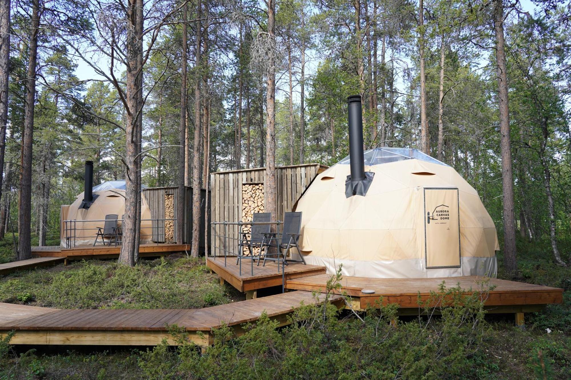 GLØD Aurora Canvas Dome Alta Eksteriør billede